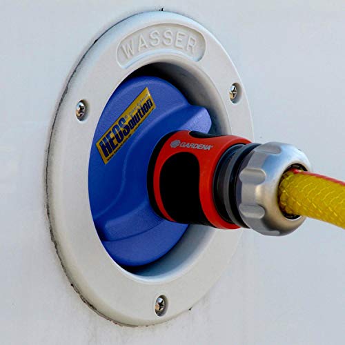HEOSwater Wassertankdeckel 5251 Connector universal mit Gardena-Anschluss, Blau