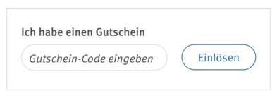 formmed gutscheincode eingeben