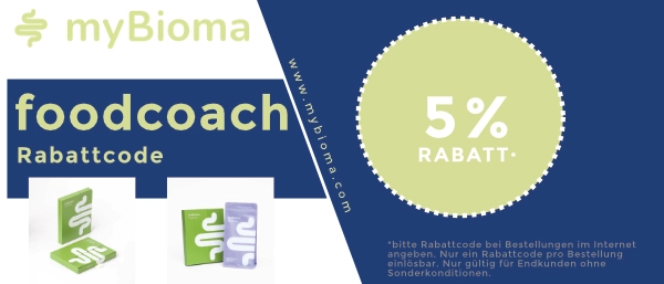 myBioma 5% Rabattcode / Gutschein "FOODCOACH"